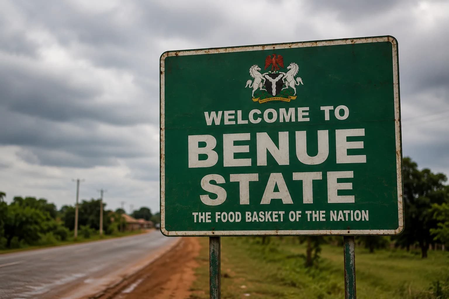 Security personnel at the scene after gunmen attacked mourners following a funeral in Benue State, leaving several people dead and others injured.