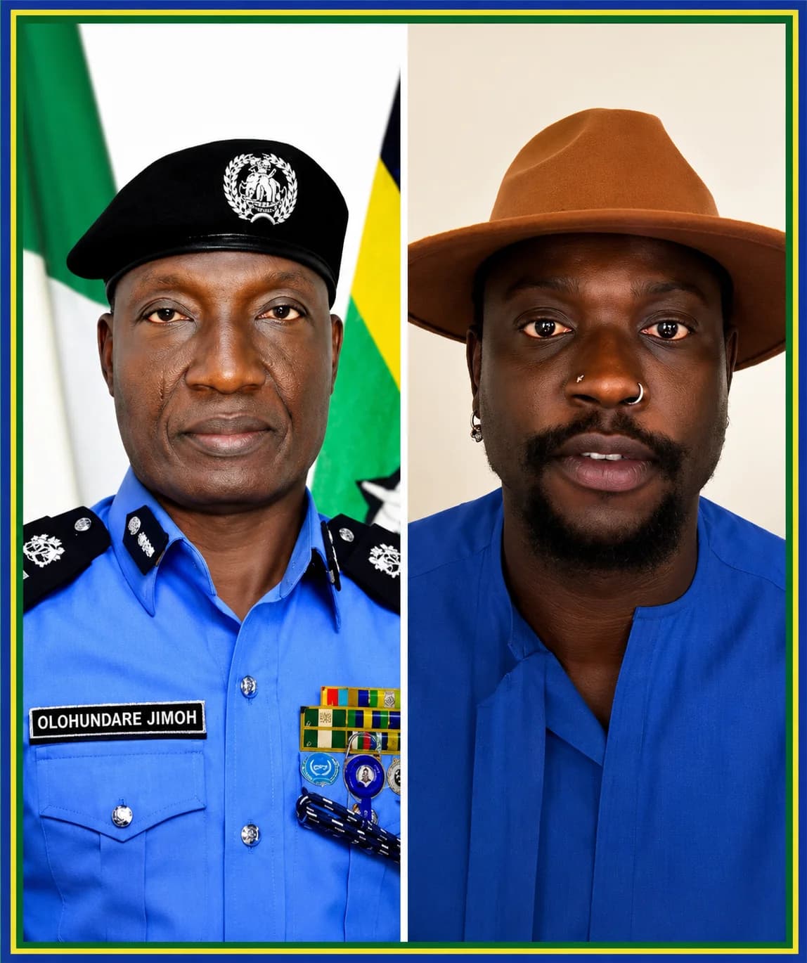 AIG Olohundare Moshood Jimoh speaking during a television interview as reactions trail his comments about social media activist VeryDarkMan.