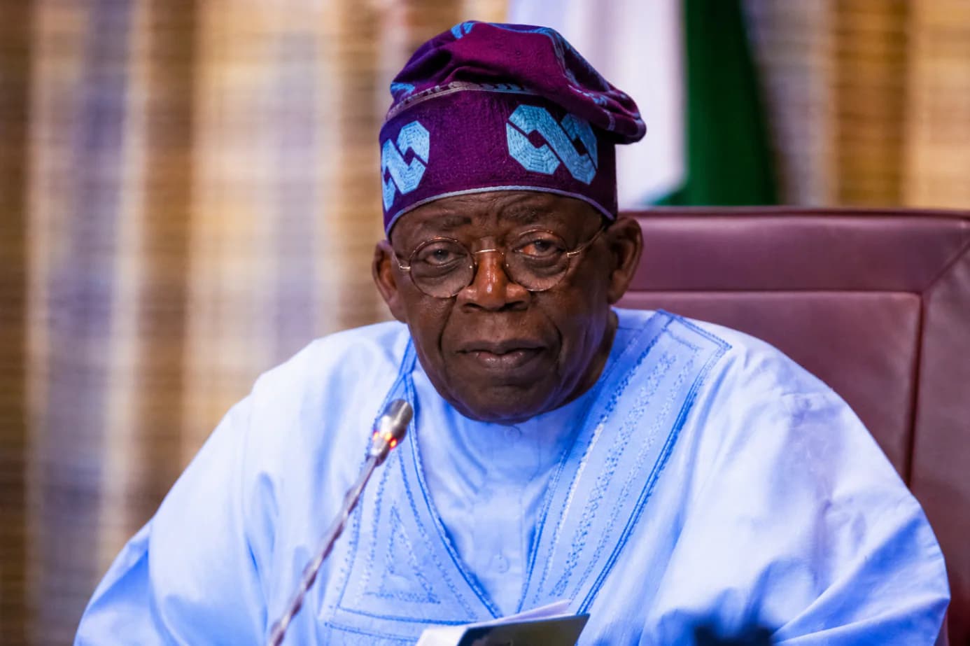 President Bola Tinubu and APC leaders at the launch of the 2027 presidential campaign council