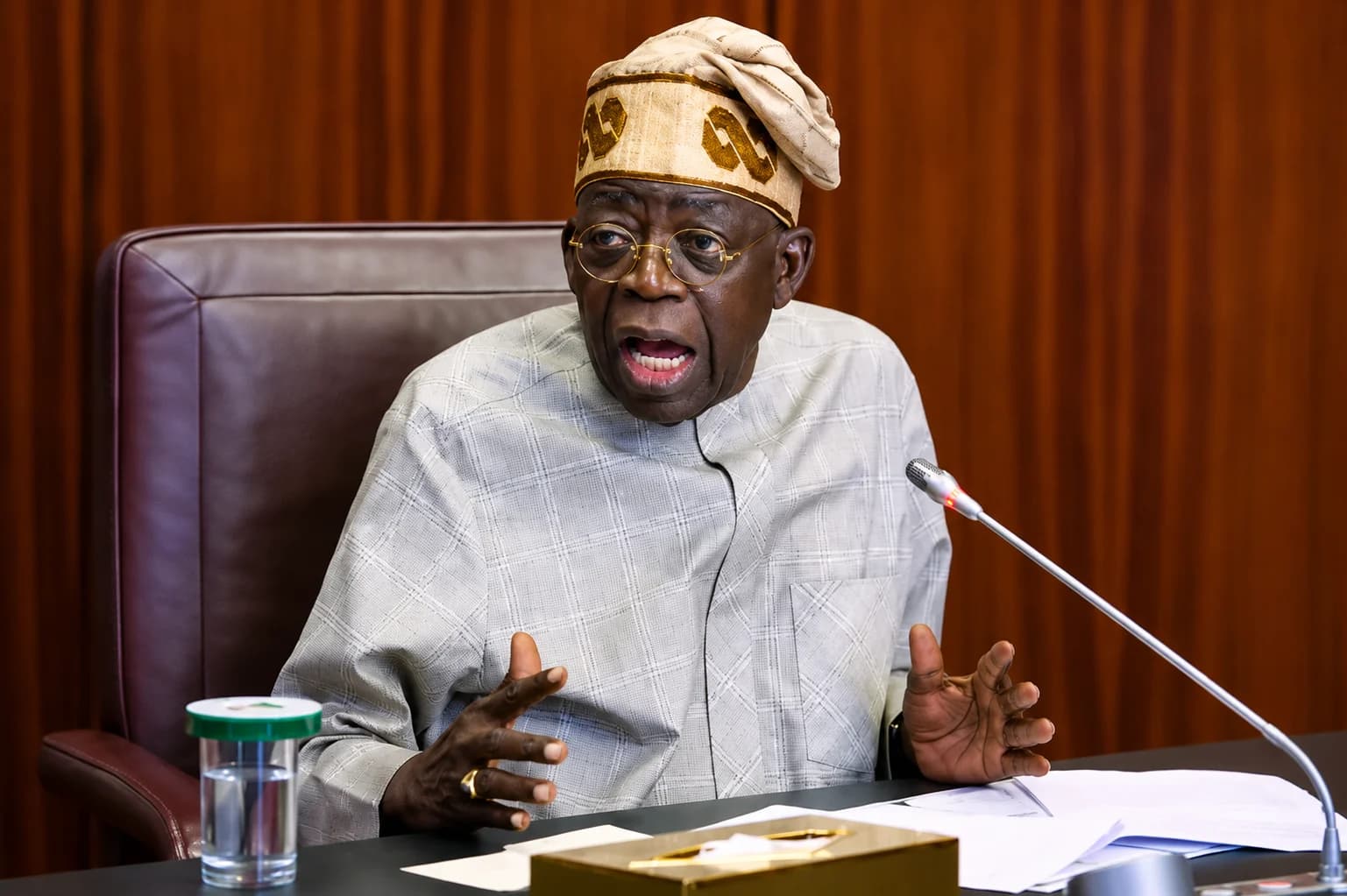 President Bola Tinubu's nomination documents and academic certificates displayed by INEC for public scrutiny ahead of the 2027 presidential election.