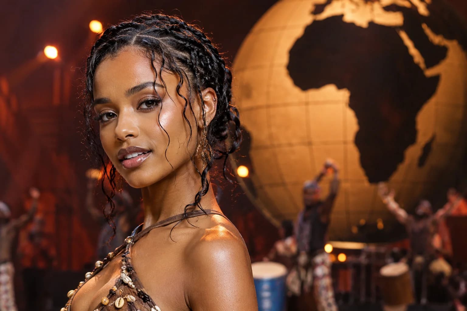 South African singer Tyla performing on stage as anticipation builds for the release of her second studio album, APOP.