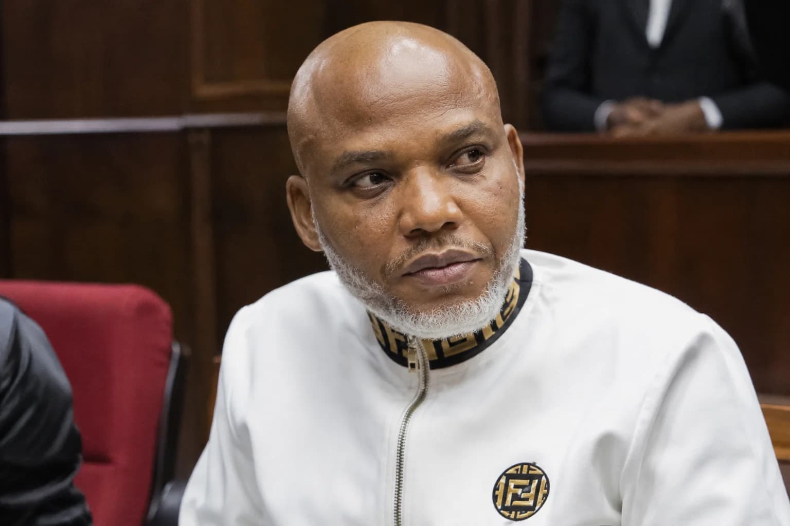 Nnamdi Kanu, leader of the Indigenous People of Biafra, pictured amid ongoing debate over his imprisonment, political dialogue and calls for reconciliation in Nigeria’s South-East.
