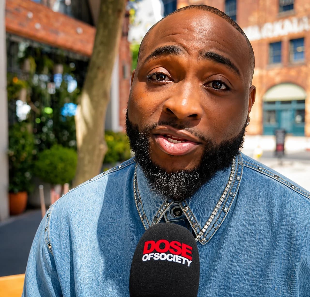 Afrobeats star Davido speaking during an interview about his confidence, success and journey to becoming one of Africa's biggest music artists.