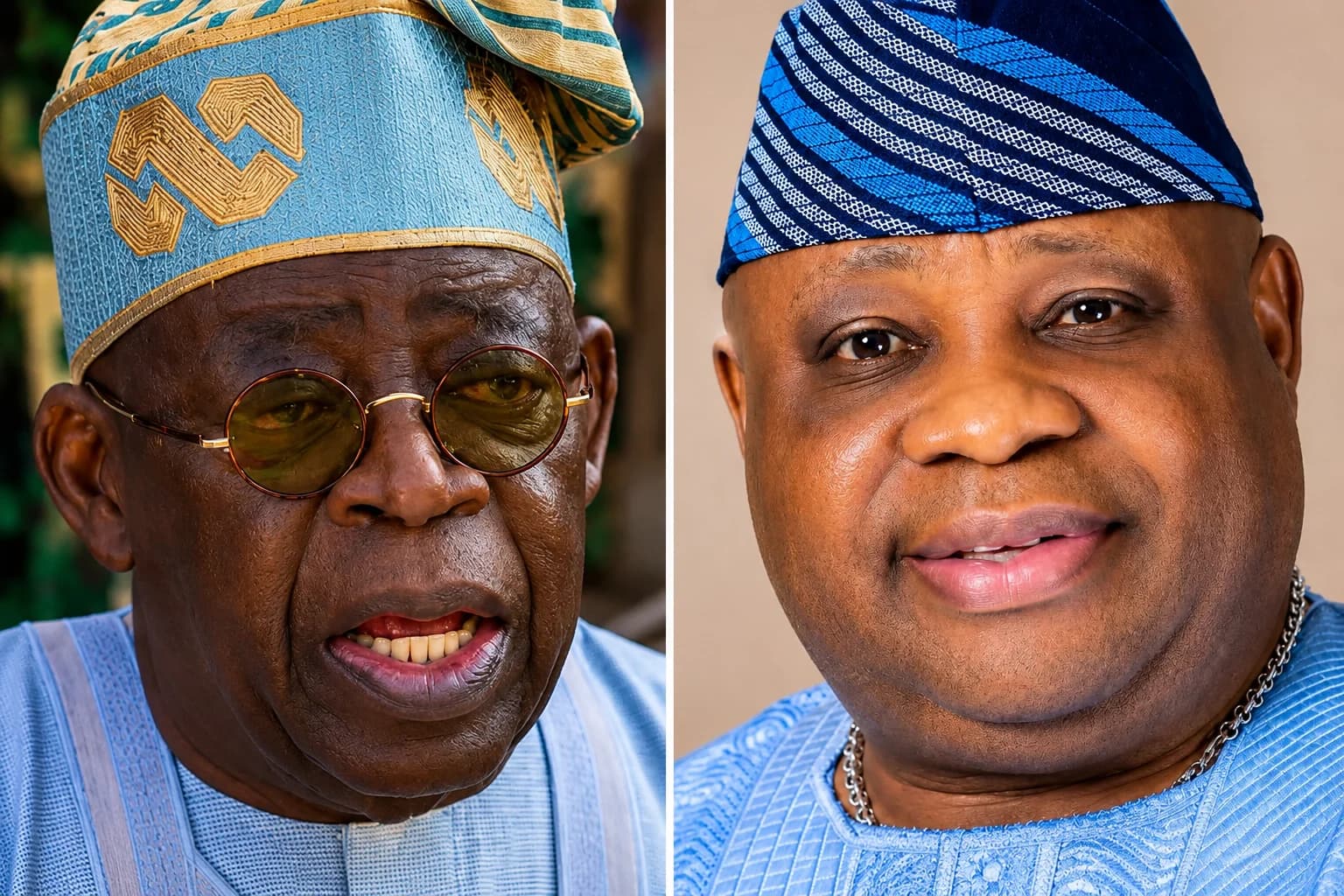 President Bola Tinubu and Osun State Governor Ademola Adeleke following the directive to unfreeze the state's government account.