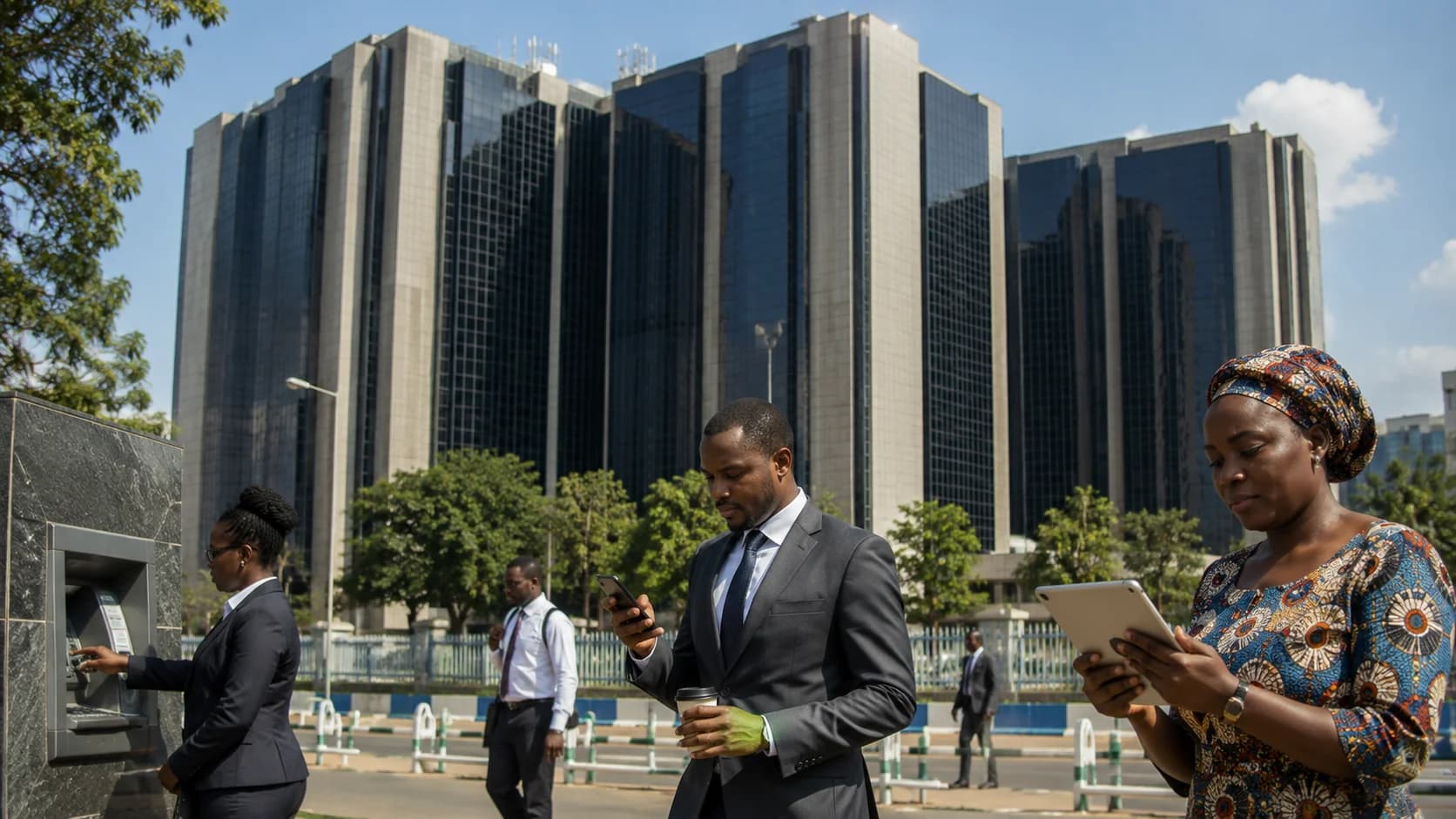 The Central Bank of Nigeria headquarters in Abuja as the Monetary Policy Committee prepares to announce its latest interest rate decision.