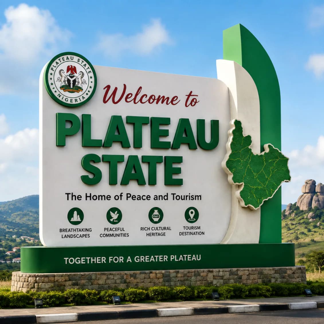 Security personnel deployed after an attack in a Plateau State community